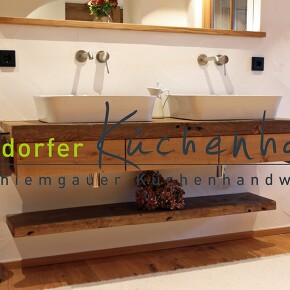 Schreinerarbeit Doppelwaschtisch  Schreinerarbeit Doppelwaschtisch