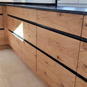 moderne helle Holzküche Eiche geölt  moderne helle Holzküche Eiche geölt