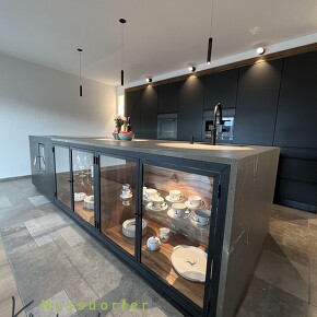 Moderne Küche - Anthrazith photoristisch zeitlos Moderne Küche - Anthrazith photoristisch zeitlos