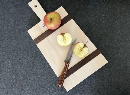 Küchenbrett - formschlüssige Holzverbindung schräg Küchenbrett - formschlüssige Holzverbindung schräg