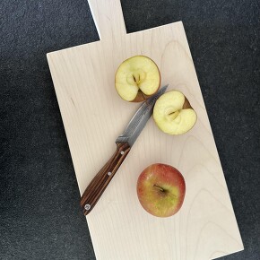 Naturholz Schneidebrett schlicht schräg Naturholz Schneidebrett schlicht schräg